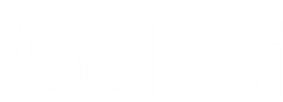 Boksi logo white