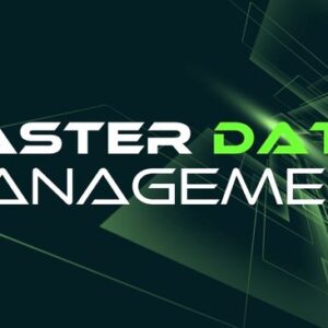 Master Data Management -tapahtuman logo yhdessä taustakuvan kanssa