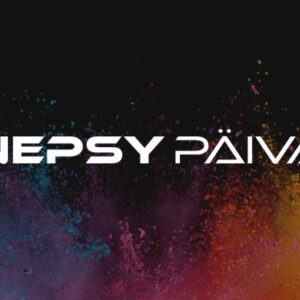 Nepsy Päivä tapahtuman logo yhdessä tapahtuman taustakuvan kanssa
