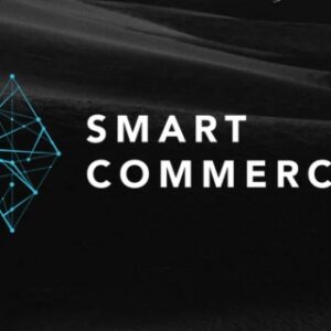 Smart Commerce Nordic tapahtuman logo yhdessä tapahtuman taustakuvan kanssa