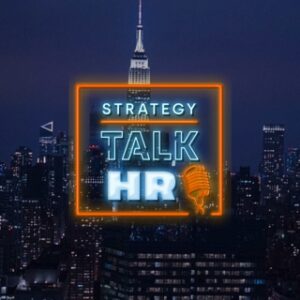 Strategy Talk HR tapahtuman logo yhdessä tapahtuman taustakuvan kanssa